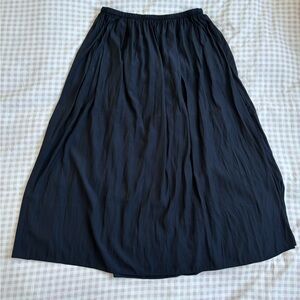 T Tahari Navy Maxi Skirt